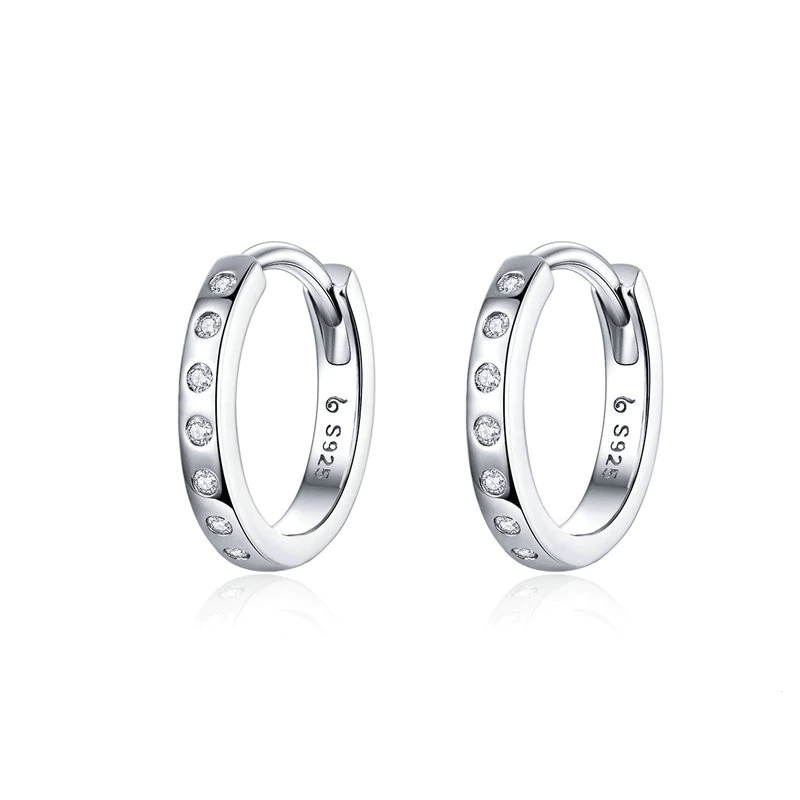 Cubic Zirconia Minimalist Earrings Hoop Unique Leather Bracelets Silver Silver