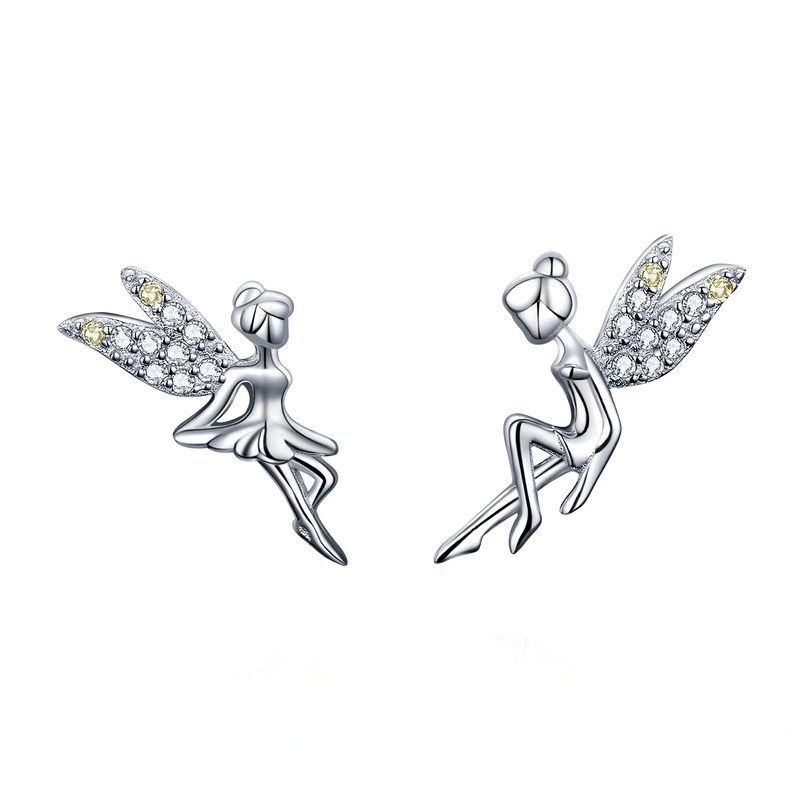 Fairy Earrings Stud Unique Leather Bracelets Silver