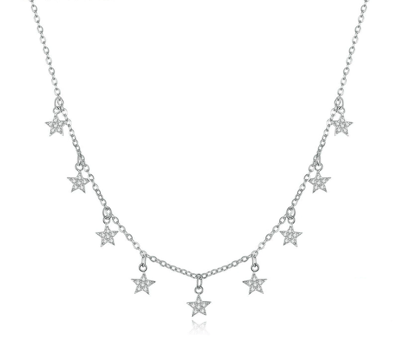 Womens Classic Star Choker Necklace Necklaces Unique Leather Bracelets Silver