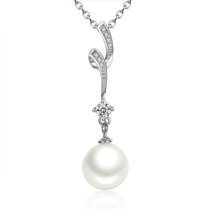Womens Wave Chain Pearl Necklace Necklaces Unique Leather Bracelets Silver