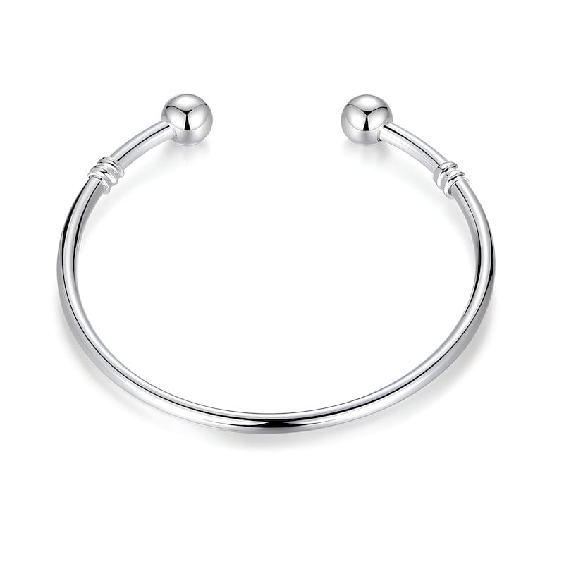 Simple Round Bead Cuff Bracelet bracelet by Unique Leather Bracelets