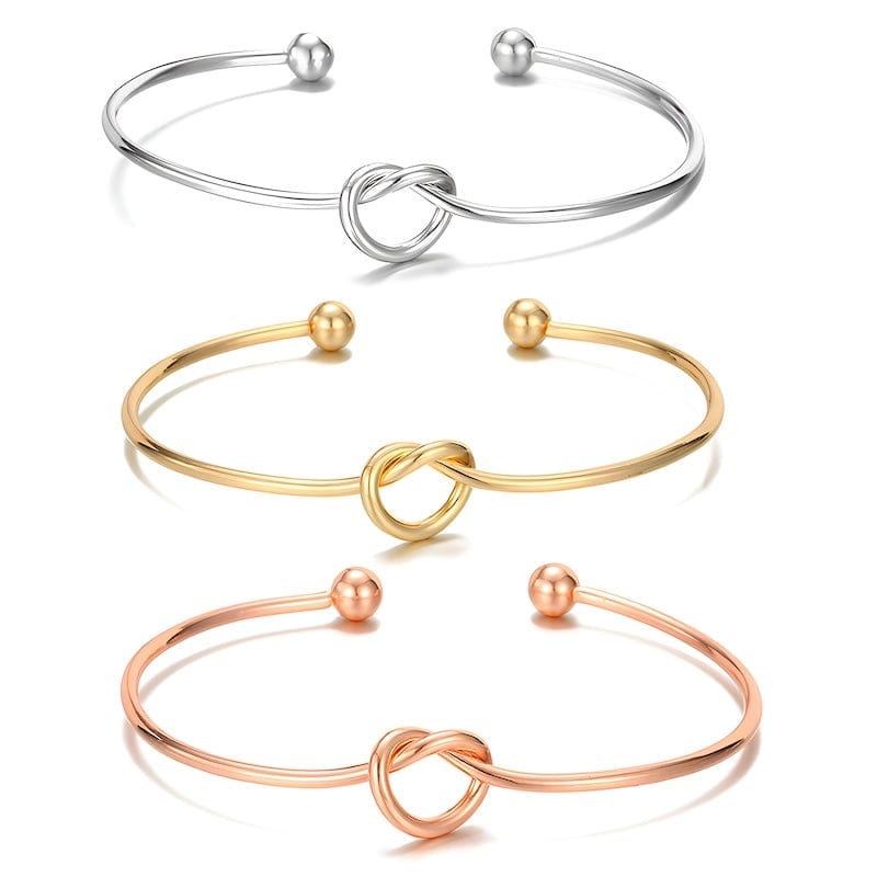 Tie Knot Cuff Bracelet bracelet by Unique Leather Bracelets