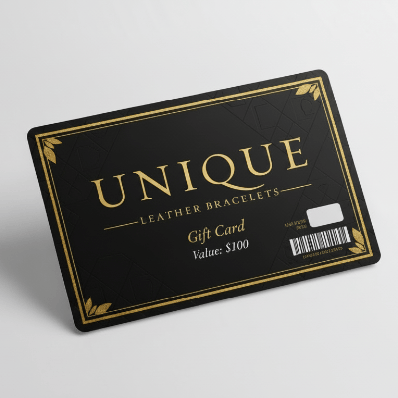 Gift Cards Unique Leather Bracelets Gift Card Unique Leather Bracelets