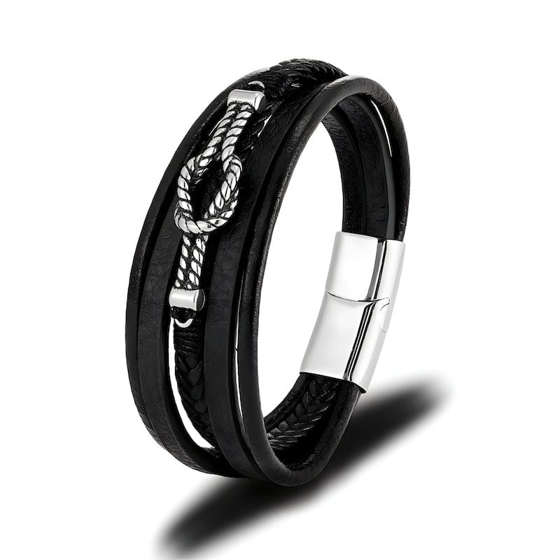 Braided Leather Infinity Knot Bracelet bracelet by Unique Leather Bracelets