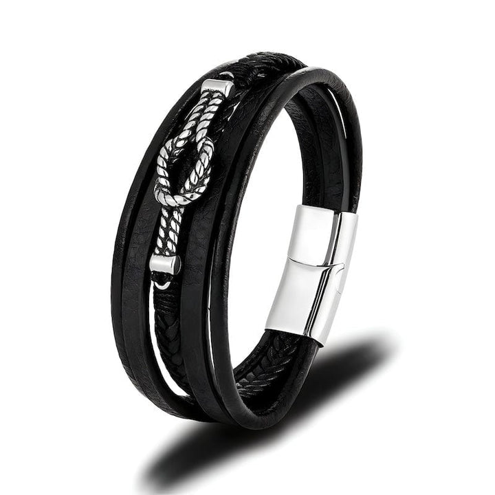 Braided Leather Infinity Knot Bracelet bracelet by Unique Leather Bracelets