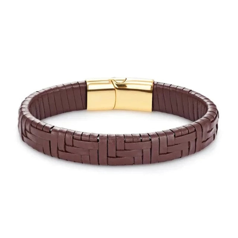Hand Woven Multicolor Mens Leather Bracelet bracelet by Unique Leather Bracelets