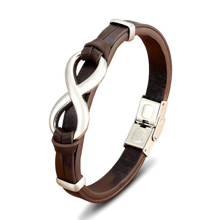 Infinity Symbol Leather Bracelet bracelet by Unique Leather Bracelets