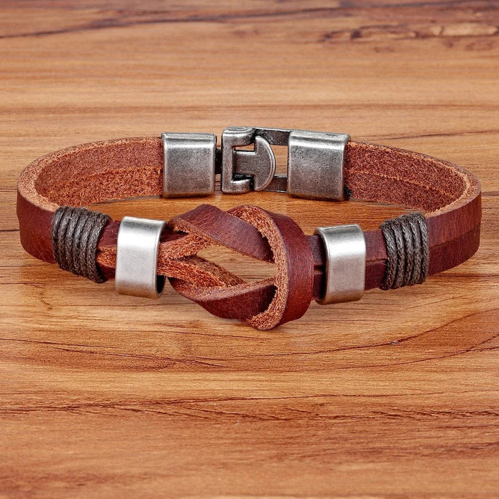 Knight Courage Knot Leather Bracelet bracelet by Unique Leather Bracelets