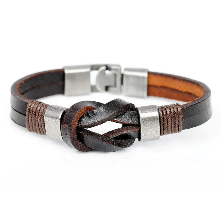 Knight Courage Knot Leather Bracelet bracelet by Unique Leather Bracelets