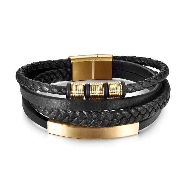 Multilayer Leather Bracelets for Men: Rugged and Refined bracelet by Unique Leather Bracelets