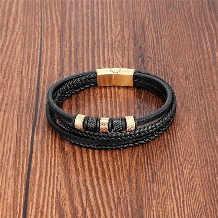 Multilayer Leather Bracelets for Men: Rugged and Refined bracelet by Unique Leather Bracelets