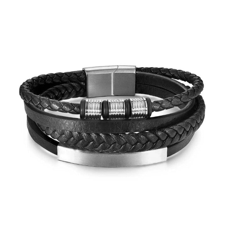Multilayer Leather Bracelets for Men: Rugged and Refined bracelet by Unique Leather Bracelets