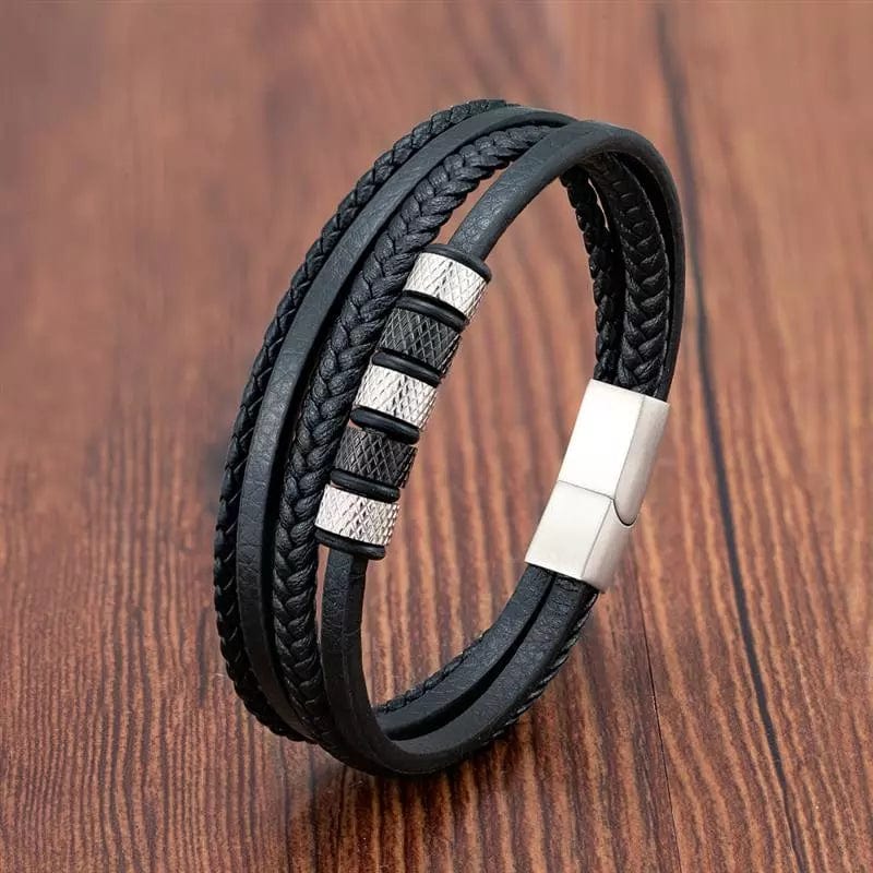 Multilayer Leather Bracelets for Men: Rugged and Refined bracelet by Unique Leather Bracelets