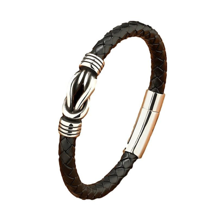 Sport Style Men Woven Leather Bracelet bracelet by Unique Leather Bracelets