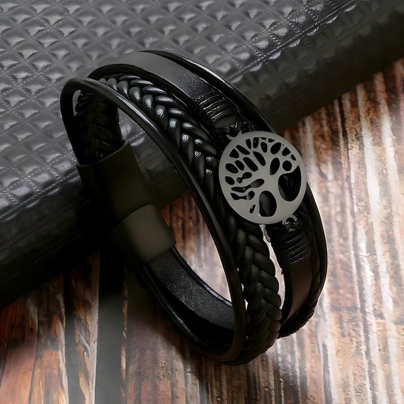 Tree Of Life Multilayer Leather Bracelet bracelet by Unique Leather Bracelets