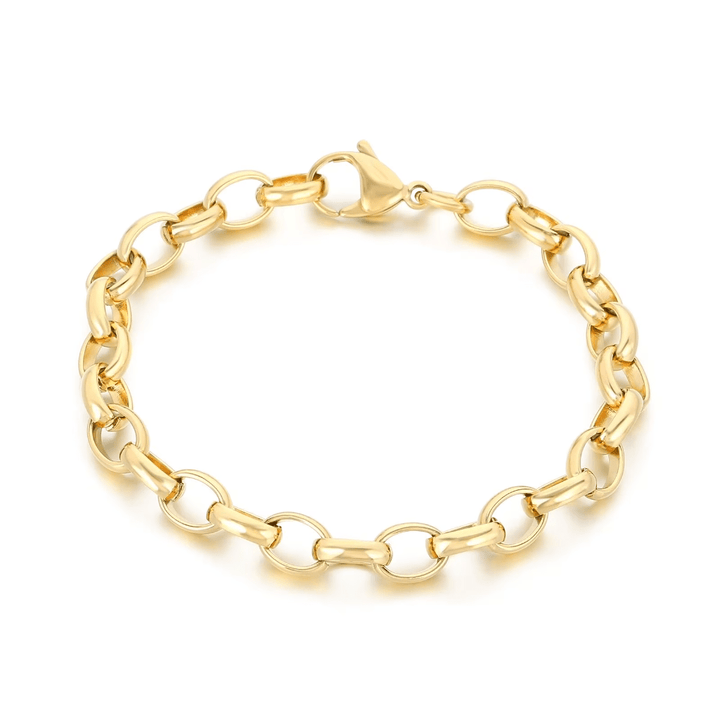 Casual Charm Stainless Steel Splicing Chain Design (Free) bracelet by Unique Leather Bracelets