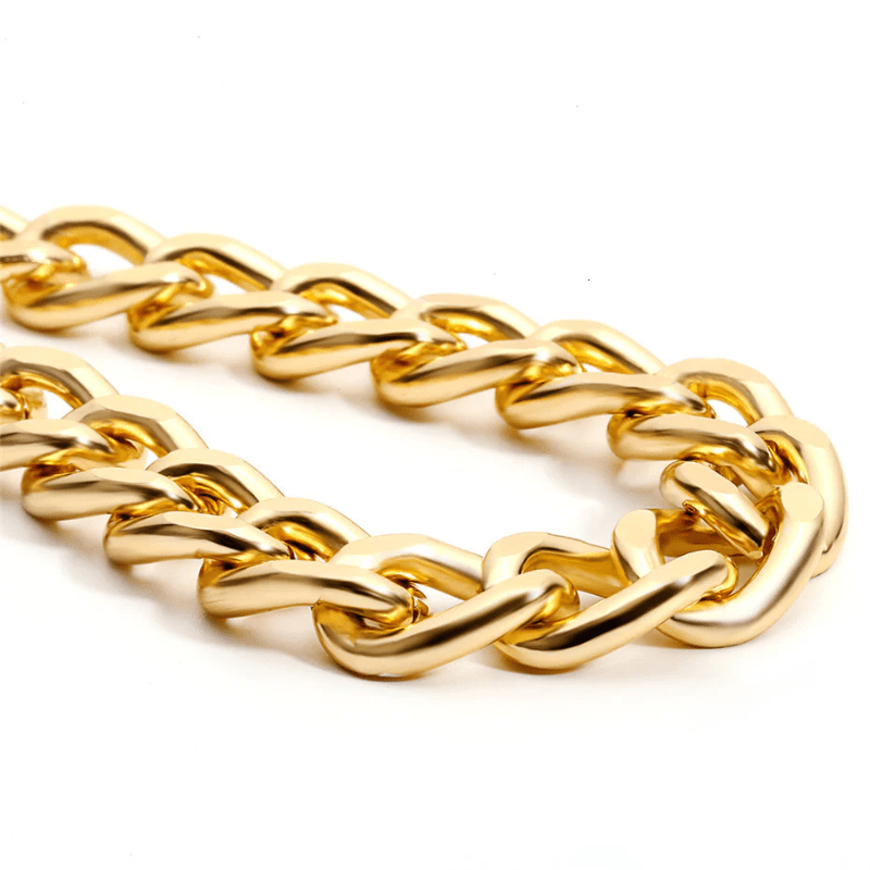 Cuban Link Chain Necklace bracelet by Unique Leather Bracelets