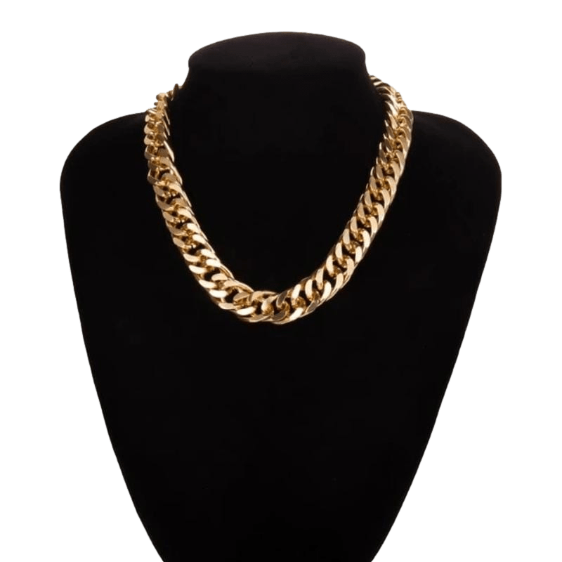 Cuban Link Chain Necklace bracelet by Unique Leather Bracelets