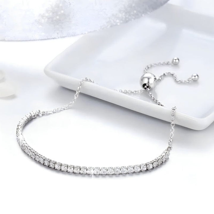 Tennis Bracelet Diamond Zircon bracelet by Unique Leather Bracelets