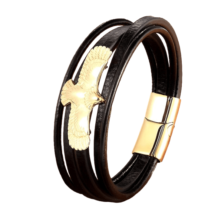 Wrap Eagle Wrap Leather Bracelet