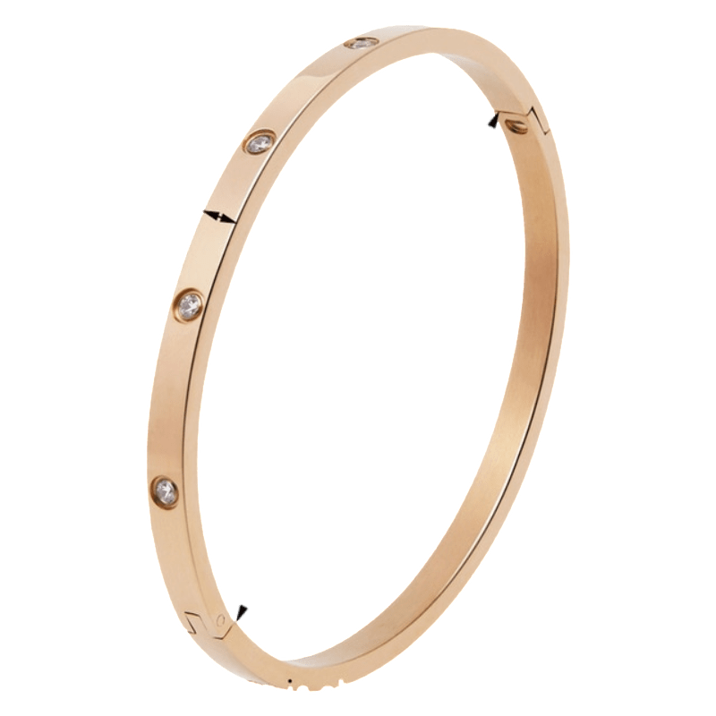 Love Bangle Bracelet Bangle Unique Leather Bracelets Small Rose Gold Narrow