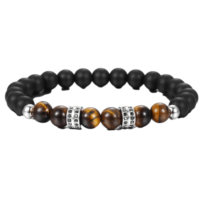 Men's Beaded Tiger's Eye Bracelets bracelet by Unique Leather Bracelets