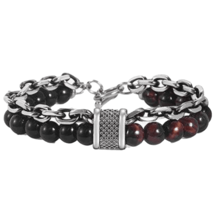 Bracelets Cuban Link Stainless Steel Cuff Beaded Bracelets