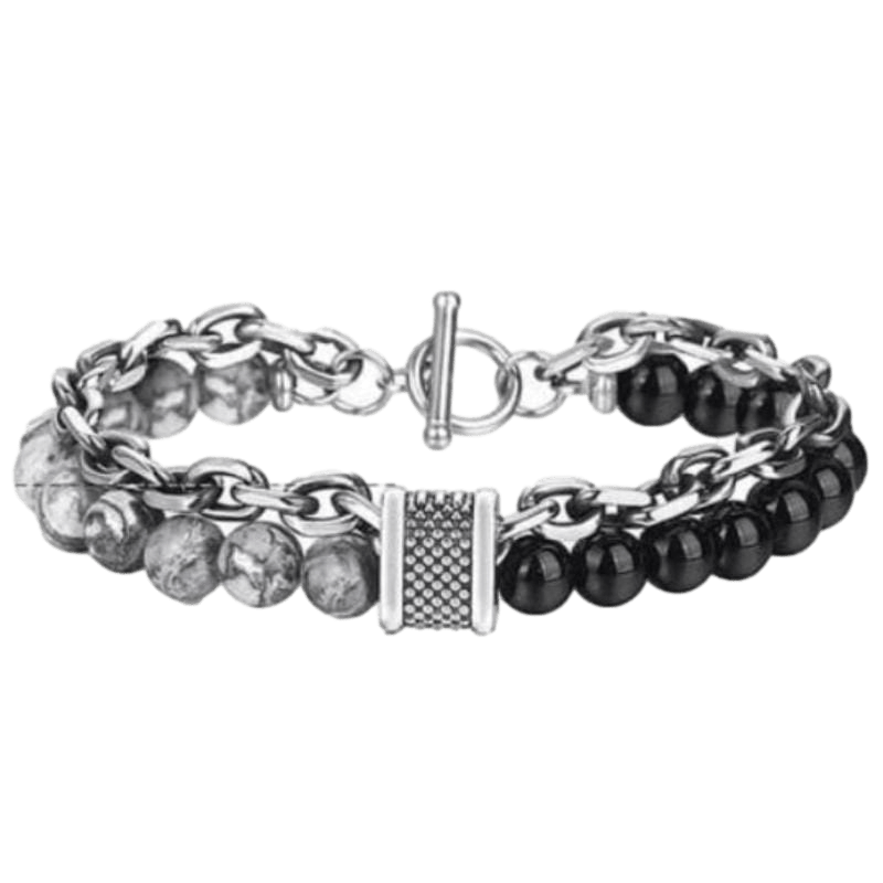 Bracelets Cuban Link Stainless Steel Cuff Beaded Bracelets