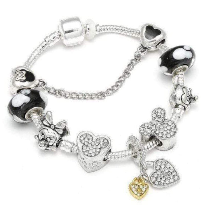 Children's Sparkle Charm Bracelet - Complete Set with Colorful Beads & Charms bracelet by Unique Leather Bracelets