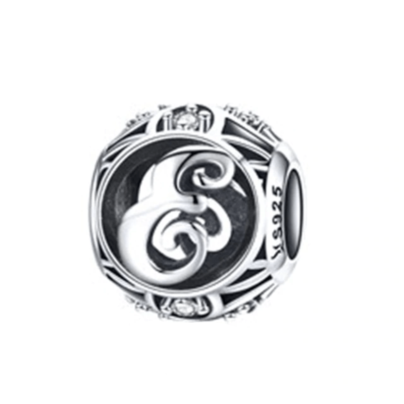 Classic Alphabet Charms bracelet by Unique Leather Bracelets