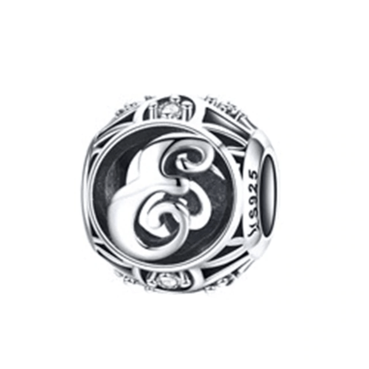 Classic Alphabet Charms bracelet by Unique Leather Bracelets