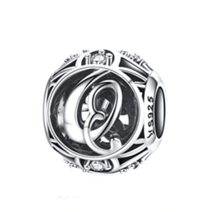 Classic Alphabet Charms bracelet by Unique Leather Bracelets