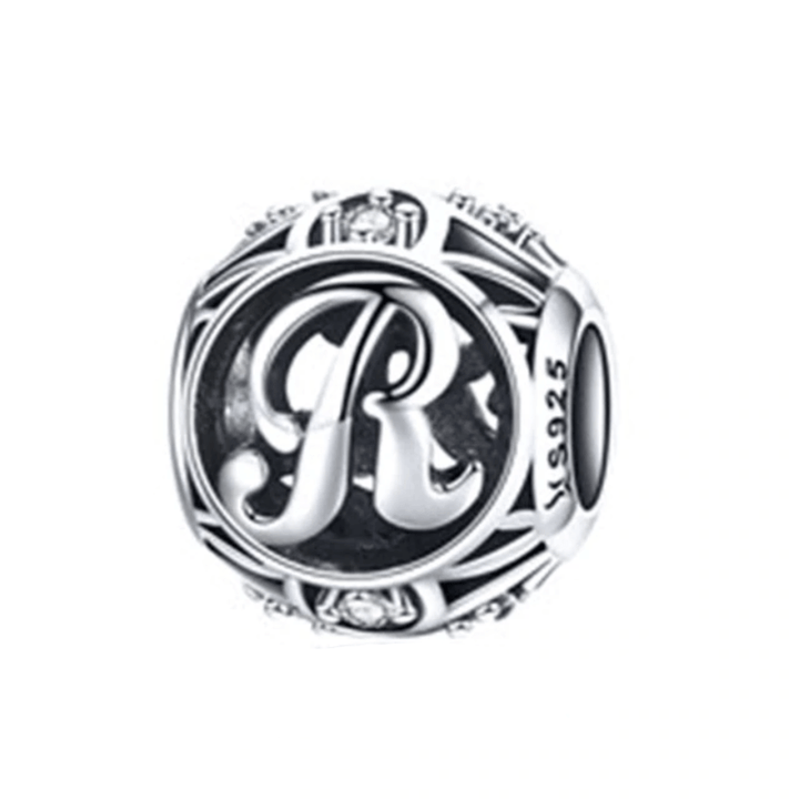 Classic Alphabet Charms bracelet by Unique Leather Bracelets