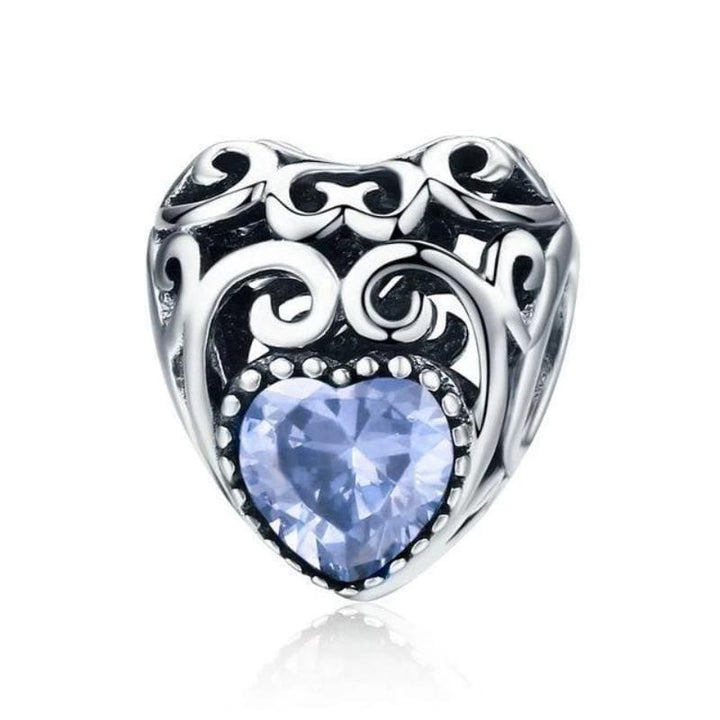 Colorful Sparkling Birthstone Charms Charms Unique Leather Bracelets Silver/Jun  