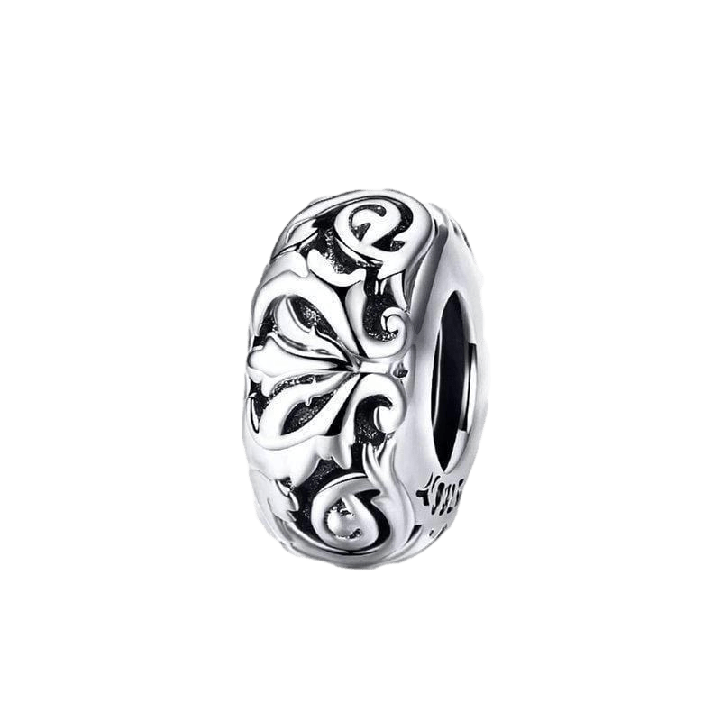 Classic Lily Flower Charm bracelet by Unique Leather Bracelets