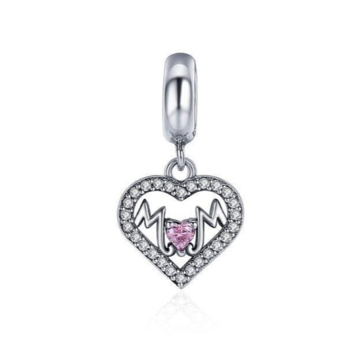Mother Forever Charm Charms Unique Leather Bracelets Pink  