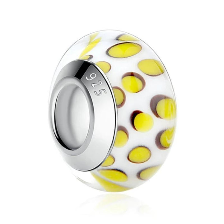 Murano Glass Charm bracelet by Unique Leather Bracelets