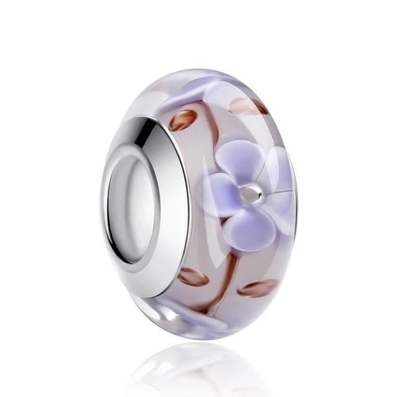 Murano Glass Charm bracelet by Unique Leather Bracelets