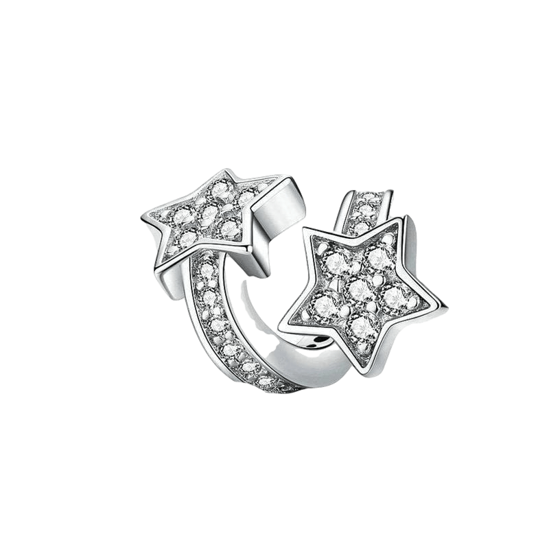 Studded Shiny Star Charm bracelet by Unique Leather Bracelets