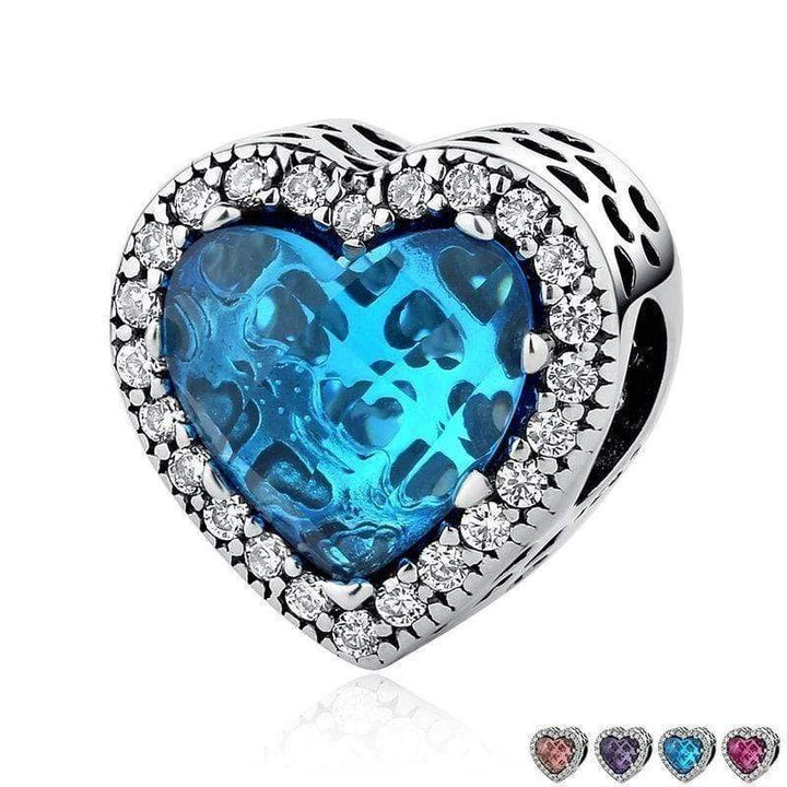 Stunning Emerald Heart Charms Charms Unique Leather Bracelets   