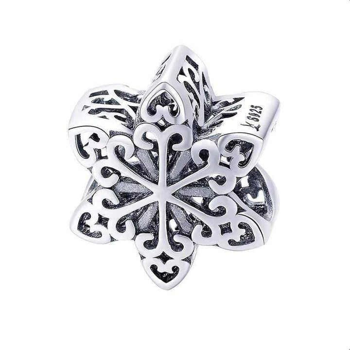 Winter Snowflake Charm Charms Unique Leather Bracelets   