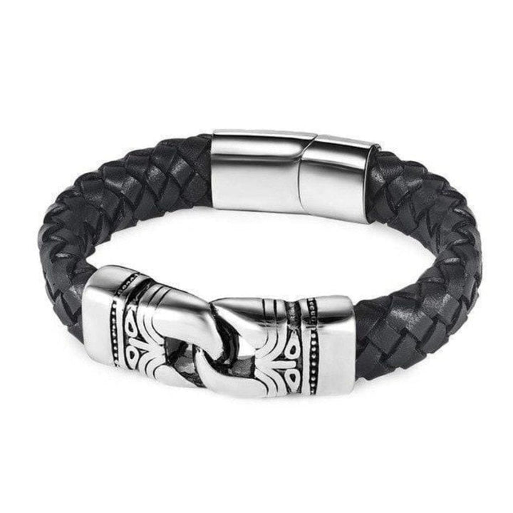 Leather Aart Woven Leather Magnetic Bracelets