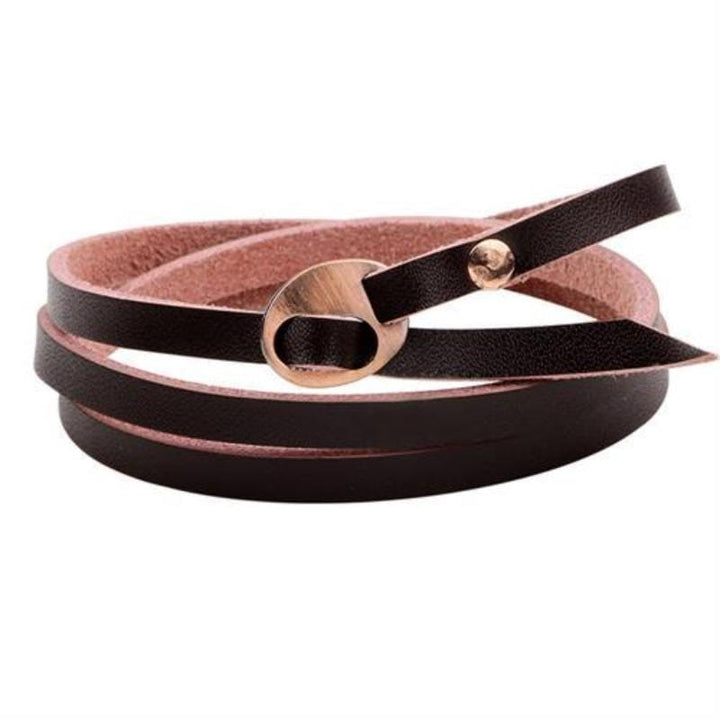 Vintage Leather Wrap Bracelets Leather Unique Leather Bracelets Black One Size 