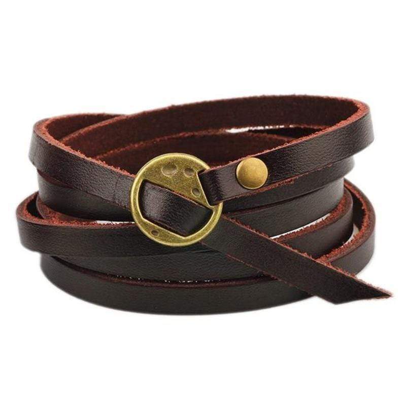 Vintage Leather Wrap Bracelets bracelet by Unique Leather Bracelets