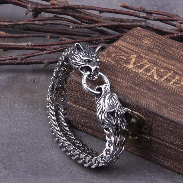 Rock Viking Dragon Charm Bracelet bracelet by Unique Leather Bracelets