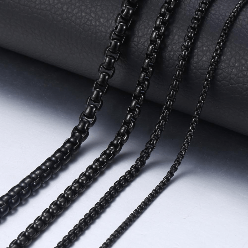 Necklaces Black Stainless Steel Necklaces