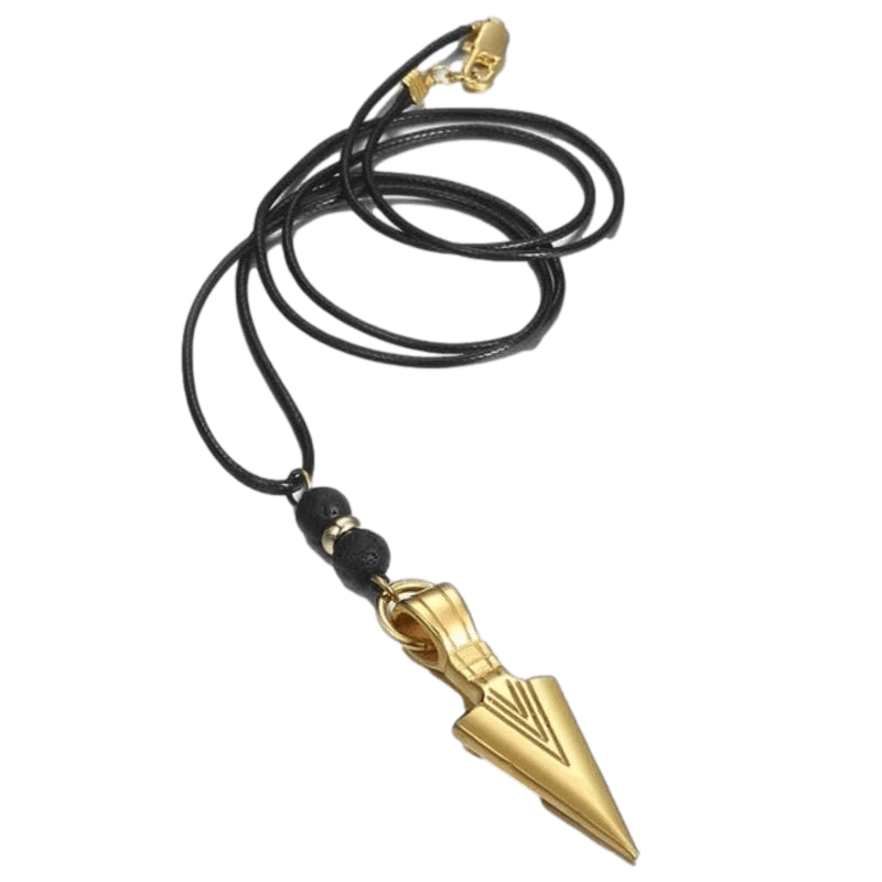 Mens Beaded Arrowhead Necklaces Necklaces Unique Leather Bracelets Gold  