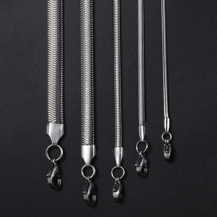 Mens Stainless Steel Herringbone Necklace Necklaces Unique Leather Bracelets   