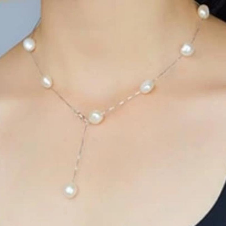 Necklaces Womens Baroque Pearl Necklace White / 45cm