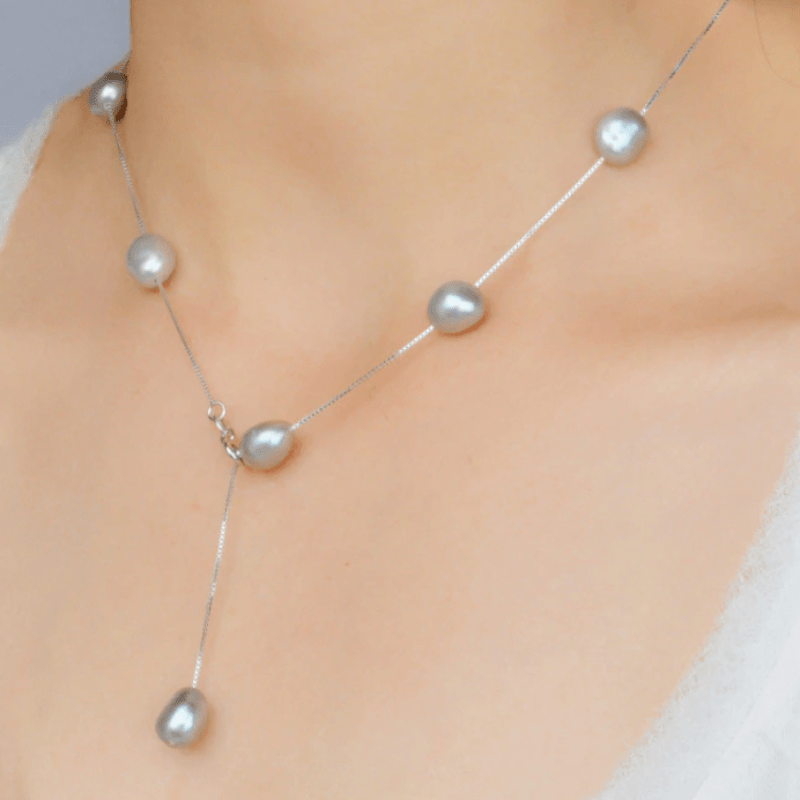 Womens Classic Stunning Pearl Necklace Necklaces Unique Leather Bracelets 45cm Pearl 